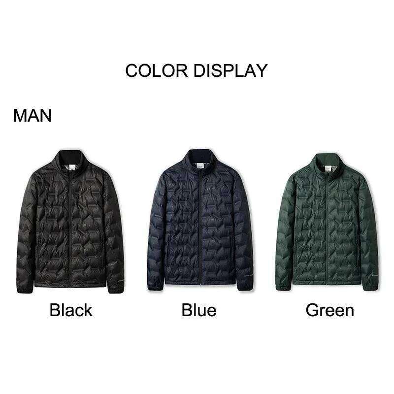 Men's Winter Down Jacket 80% White Duck Down, Waterproof Warm Hiking Climbing Coat for Outdoor Camping, Trekking & Sports J260626 - view 5