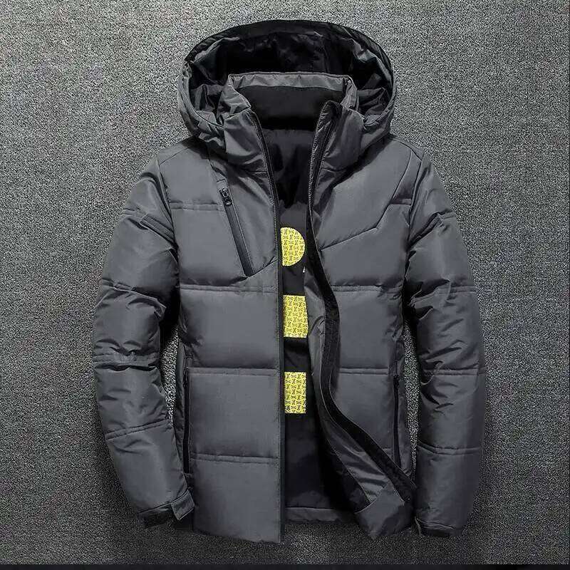 Warm Men Coat Casual Autumn Stand Collar Puffer Thick Hat White Duck Parka Male Men's Winter Down Jacket With Hood W260626 - view 4