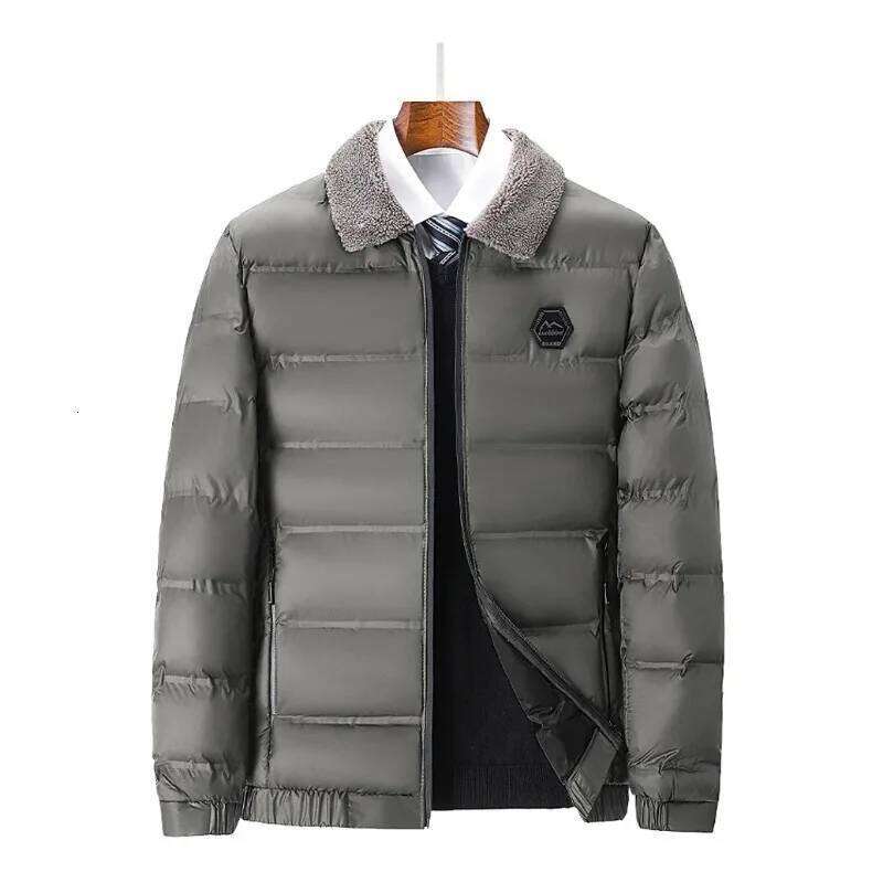Winter Jacket Men Fleece Collar Graphene Self-heating Thicken Warm Casual Parkas Man Quality Cold Protection Coat Male Overcoat J260626 - view 6