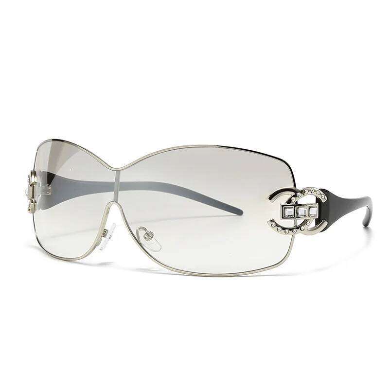 Hot Designer New Oversized Frame Fashion Metal Retro Sunglasses UV400 26Y0626 - view 4