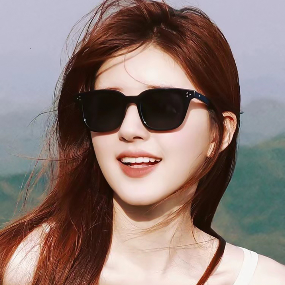 New GM Internet Celebrity Frame Women, Slimming Small Faces, High-End Retro Round Face Sun Protection Sunglasses for Men, Korean Version wholesale - view 3
