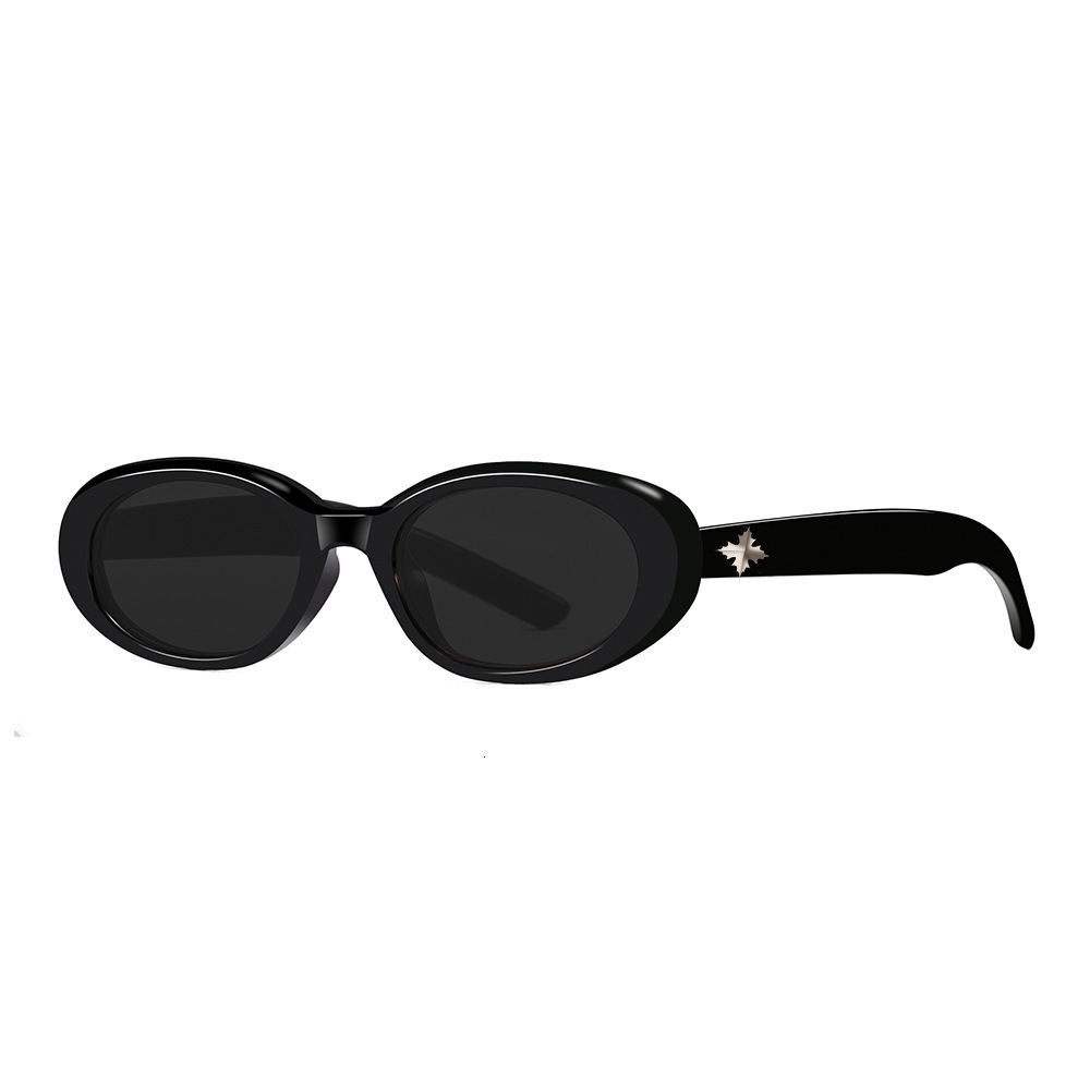 Classic Retro Round Fashion Rivet Small Frame Unisex Trendy Versatile Sunglasses wholesale - view 4