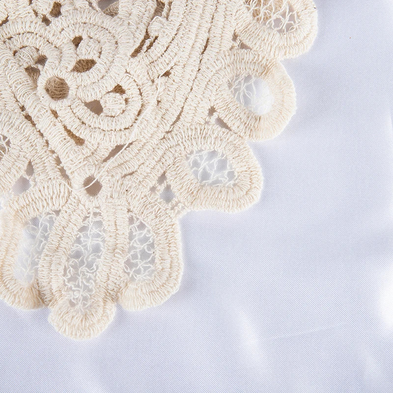 Hollow Crochet Lace Detachable Collar Shawl O-Neck Doll False Collar Shirt Women Hollow Crochet Lace Detachable Collar 260625 - view 6