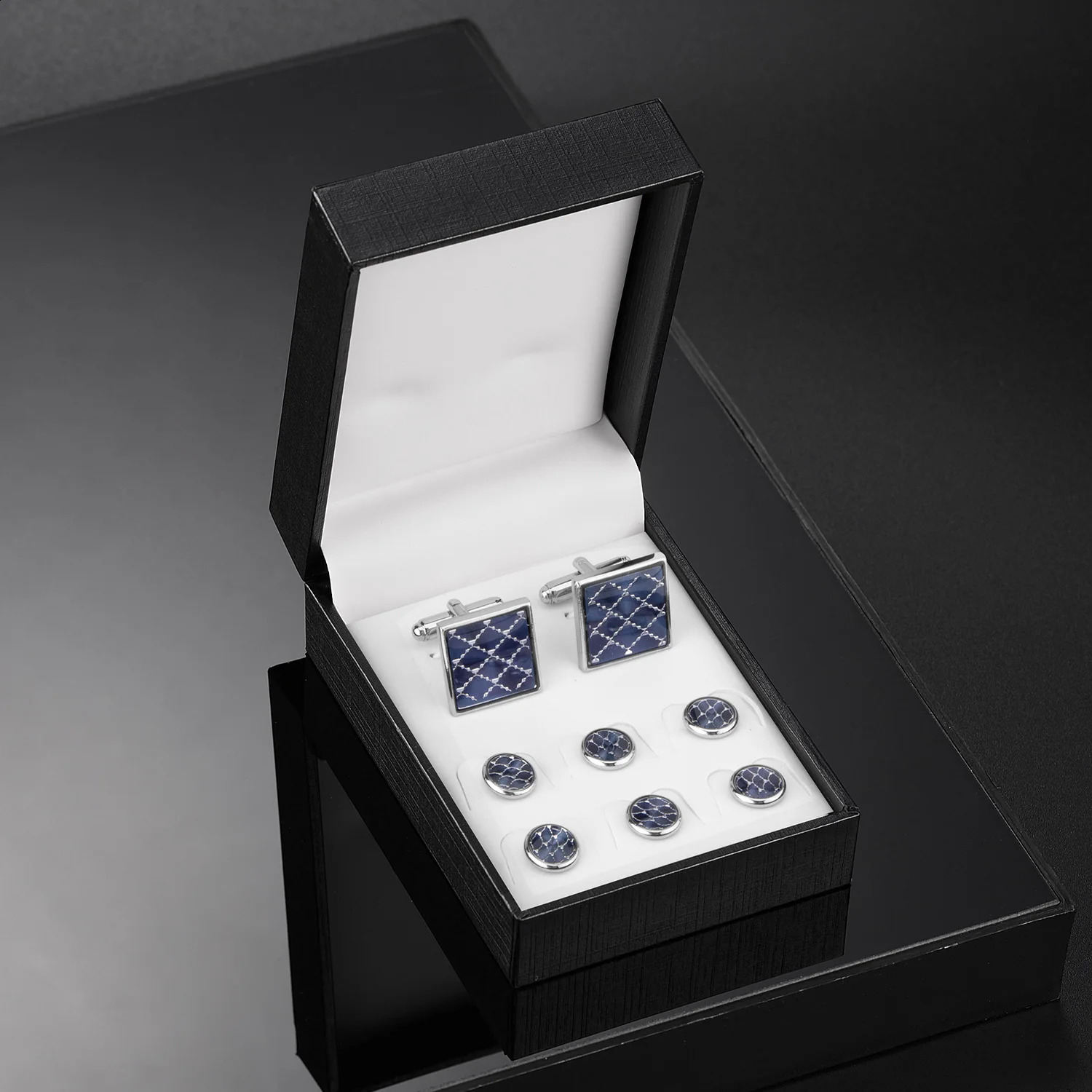 Cufflinks And Studs Set Shirt Studs And Cufflinks For Mens Classic French Shirt Cufflinks Wedding Gifts Men Accessories Tie Clip 260626 - view 3