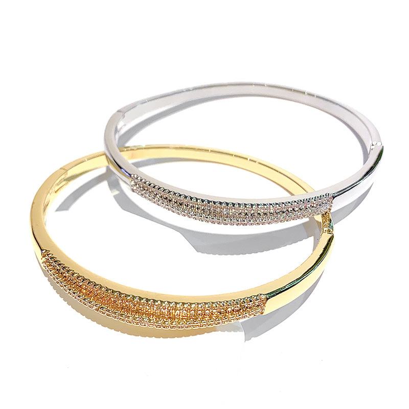 Hot-Selling Korean Fashion Copper Zircon Bracelet For Women Versatile Niche Design High-End Feel Jewelry - view 6