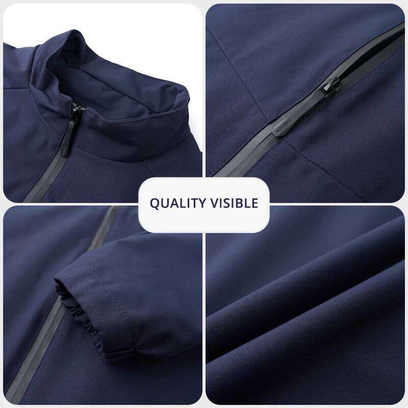 Top Grade Oxford Fabric Waterproof Breathable Men Sport Outdoor Jacket Stand Collar Casual Soft Shell Windbreaker Coats Outwear W260626 - view 4