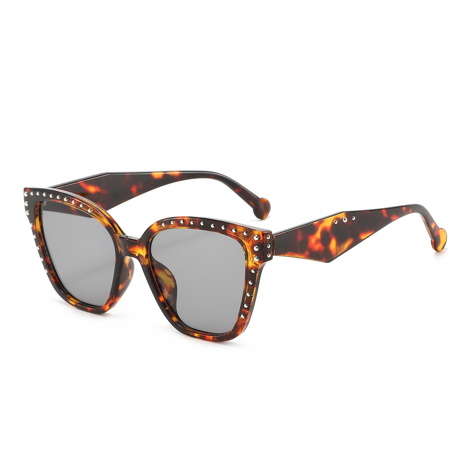 New Vintage Studded Cat-Eye European And American Trendy Versatile Sunglasses, High-End Women's Fashion Eyewear - view 4