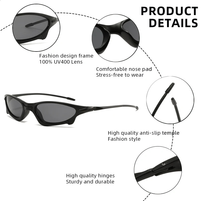 Ultra Lightweight Sports Sunglasses Men Women Fashion Small Sports Glasses Outdoor Cycling Running Fishing Hiking Goggles 260626 - view 7