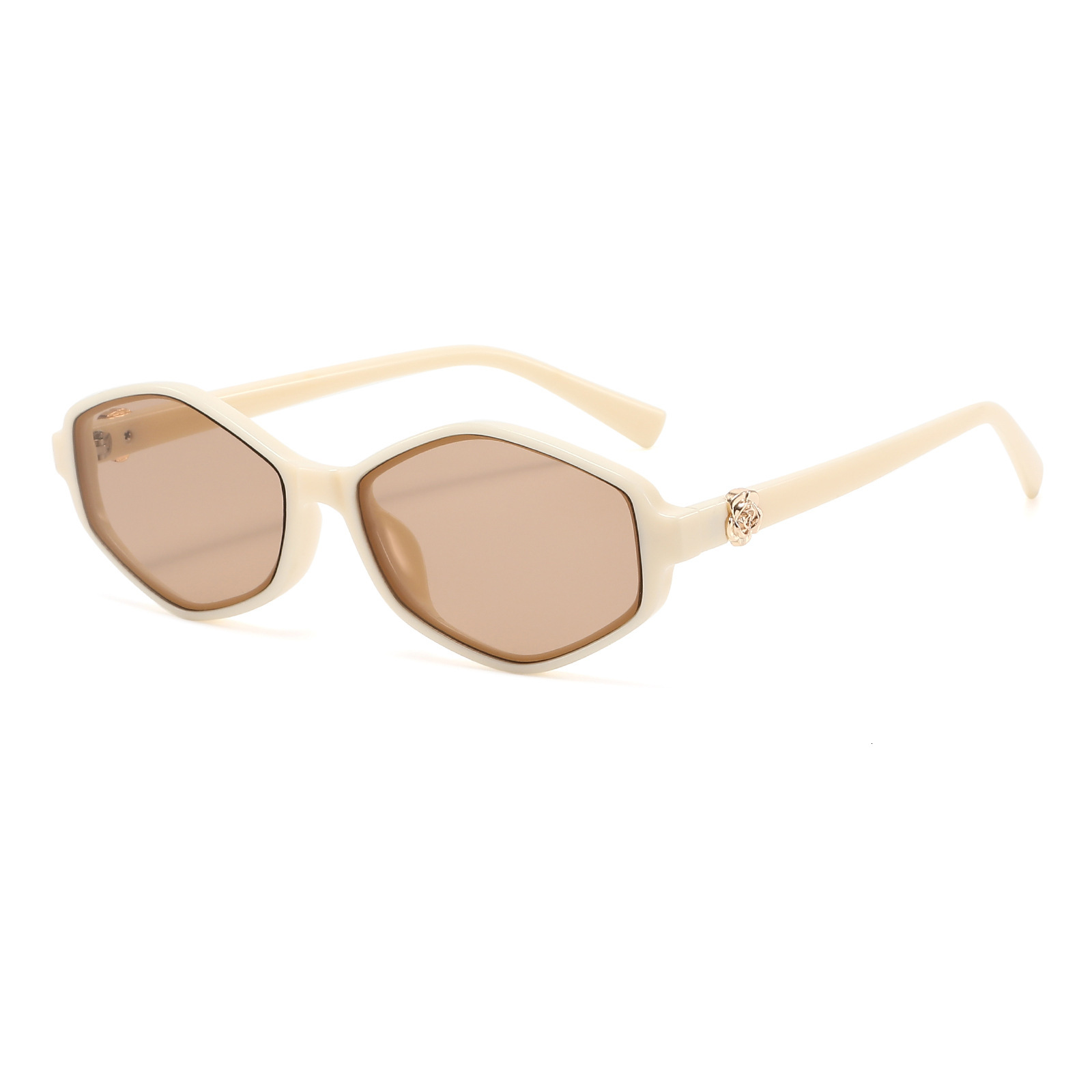 20 New European American Fashion Polygonal Sunglasses Trendy And Stylish For Women, Make Face Look Smaller, High-End Sun Protection Glasses - view 6