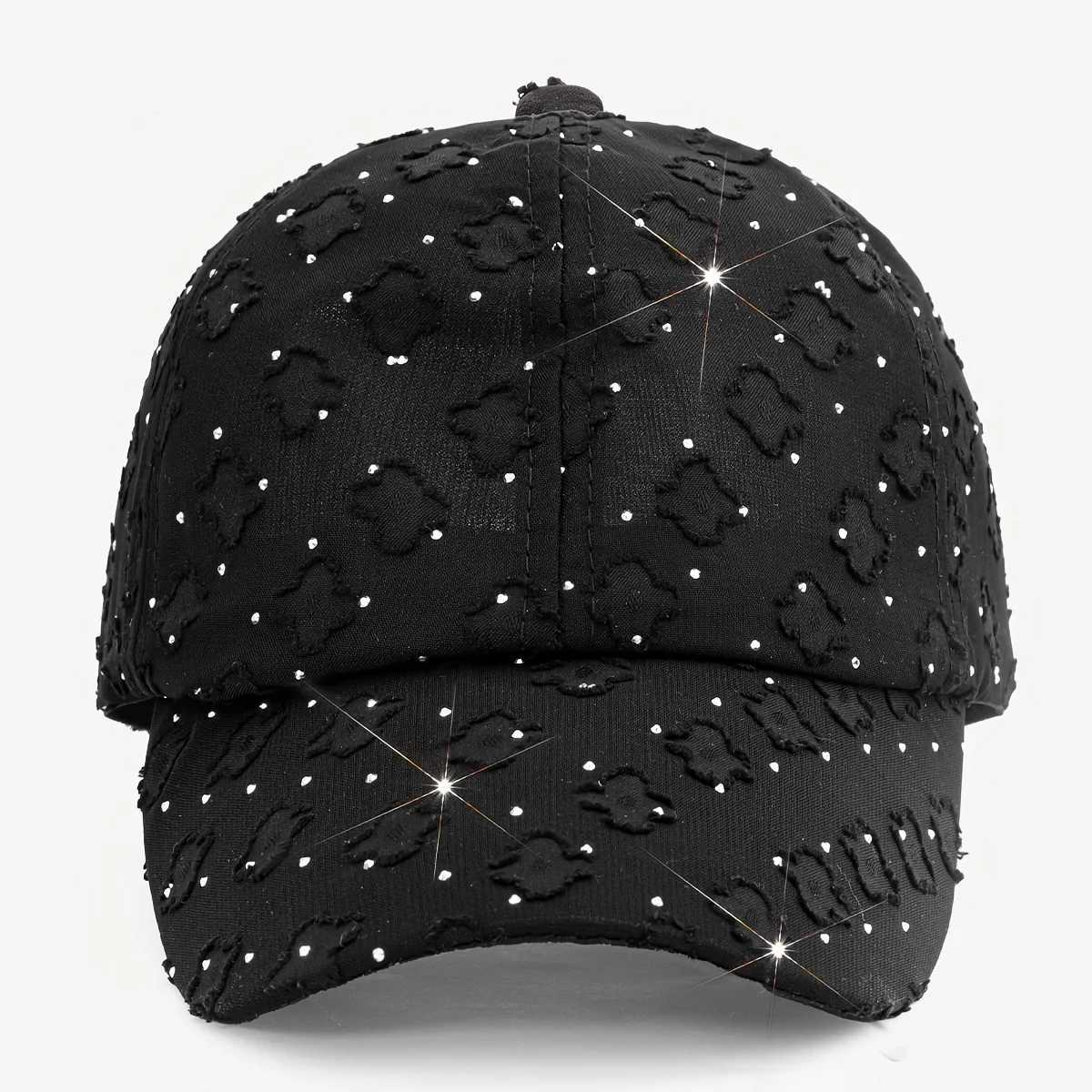Baseball Rhinestone-embellished Womens Glittery Retro Distressed Fashionable Versatile Outdoor Wear in Spring Summer M260626 - view 4