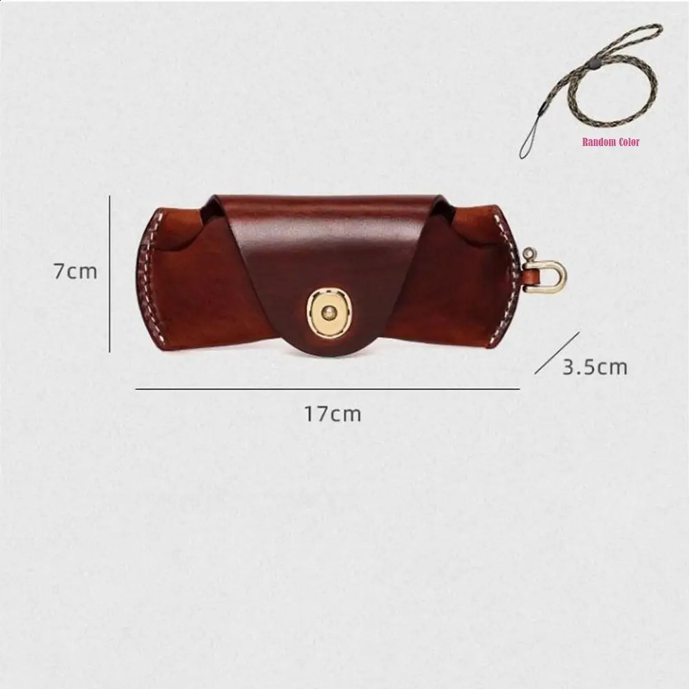 Fashion Leather Soft Sunglasses Case Portable Glasses Storage Bag Sunglasses Glasses Clip Hanging Neck Glasses Case Eyeglasses 260625 - view 7