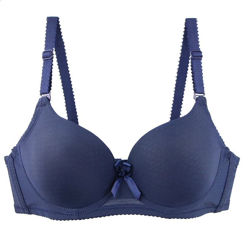 Sexy Bow Sweat Absorption Bras Solid Smooth 3475 3680 3885 4090 4295 44100 ABC Cup Underwear Pus Up Lingerie 260626 - view 6