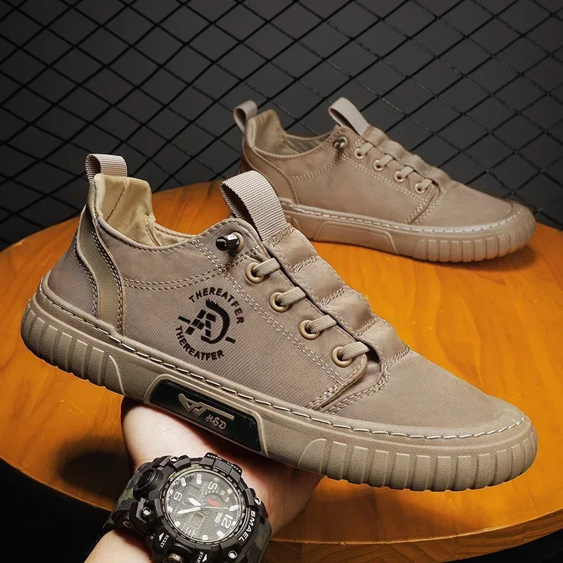 Men Casual Shoes Breathable Ice Silk Canvas Shoes Loafers Sneakers Outdoor Comfort Slip on Flat Vulacnized Shoes Adult Moccasins 260626 - view 4
