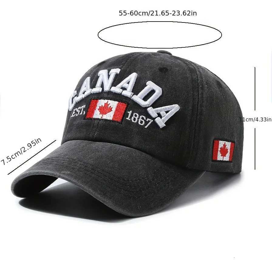 Canada Embroidery Baseball Vintage with Maple Flag Patch - Lightweight and Adjustable Sun Hat for Women and Men M260626 - view 7