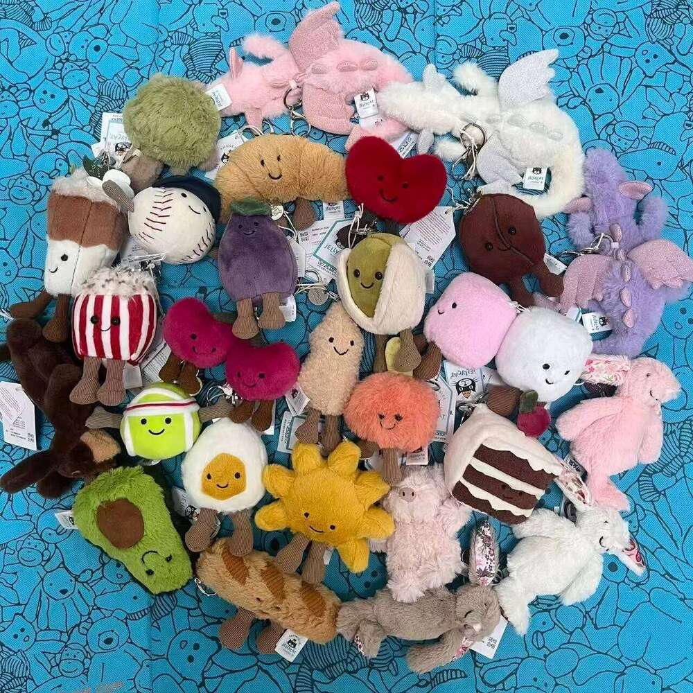 New UK Limited Edition Tea Bag Marshmallows Cartoon Doll Cat Interactive Toy Pet Girl Gift Graduation season gift keychain 26Y0626 - view 7