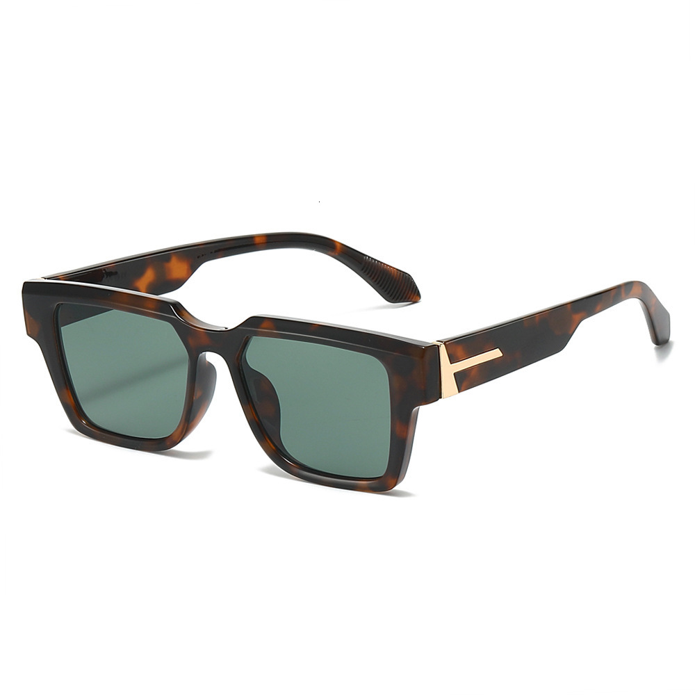2026 New European And American Simple Fashion Thick Frame Internet Celebrity T-Shape Retro Square Sunglasses For Men - view 6