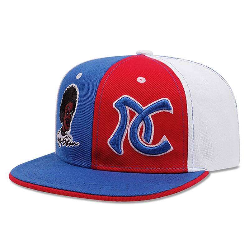 2026 New Flat Edge AC Embroidered Color blocked Baseball Daily Commuter Decoration Sunshade Unisex Hip Hop Hat W260626 - view 4