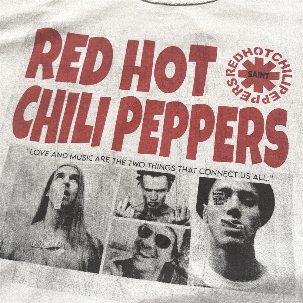 Washed Saint 26SS RHCP Cut Sleeves T-shirt Men Women Quality Tops Tee T Shirt 260626 - view 5