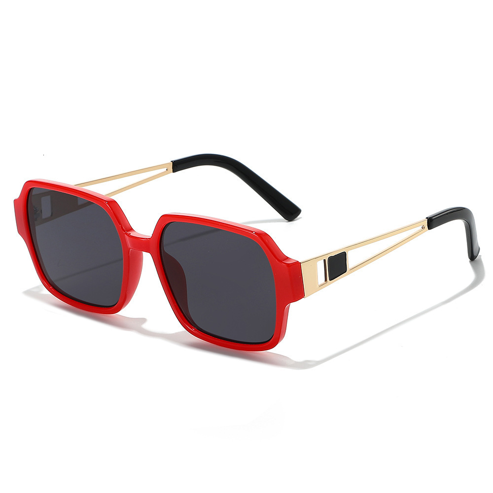 2026 New Large Square European And American Fashion Simple Metal Frame Unisex Sunglasses Wholesale - view 5