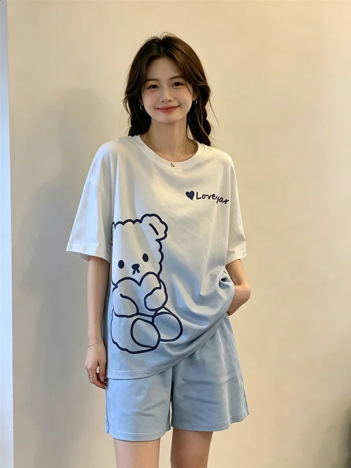Sleepwear Set Women Short Pajamas for Womens Summer Pajama Sets Pijama Woman Home Wear Panties Sleep Lounge 260625 - view 6