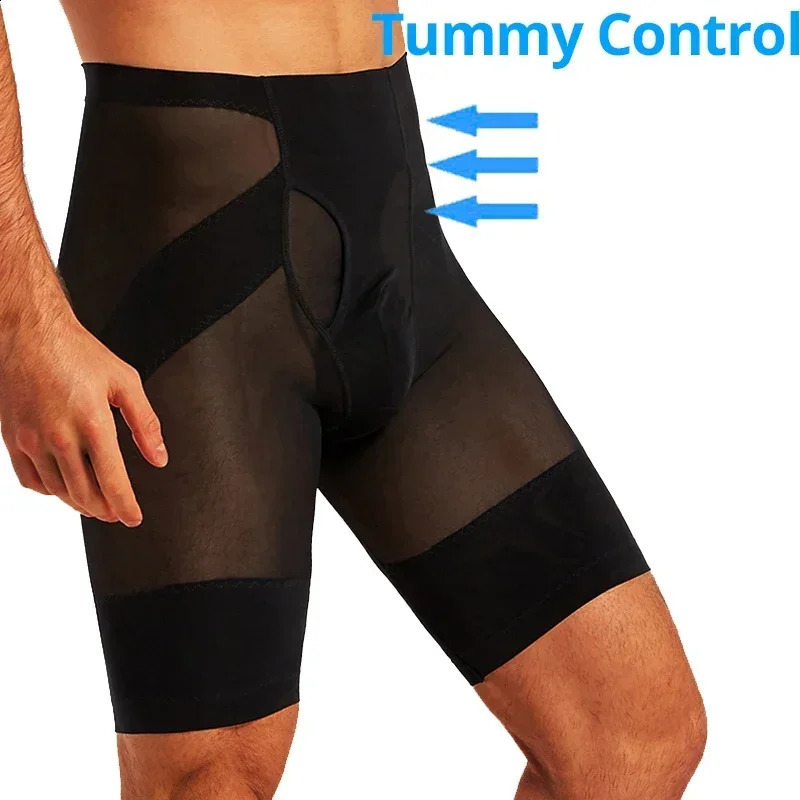 Men Body Shaper Tummy Control Compression Shorts Belly Slim Shapewear Abdomen Reducer Panties Fitness Boxer Pants Underwear 260625 - view 6