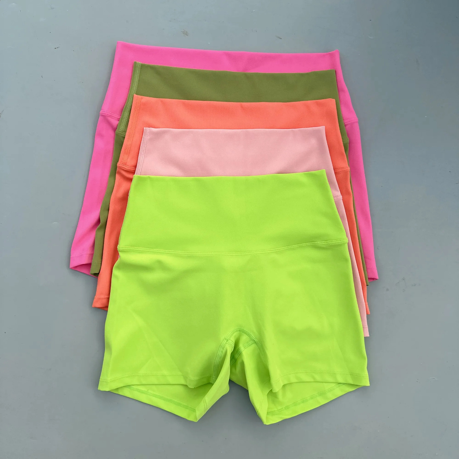 Sexy Solid Color Women Fitness Sport Short High Waist Athletic Yoga Short Leg Cycling Comprehensive Training Jogging Squat Proof 260626 - view 4