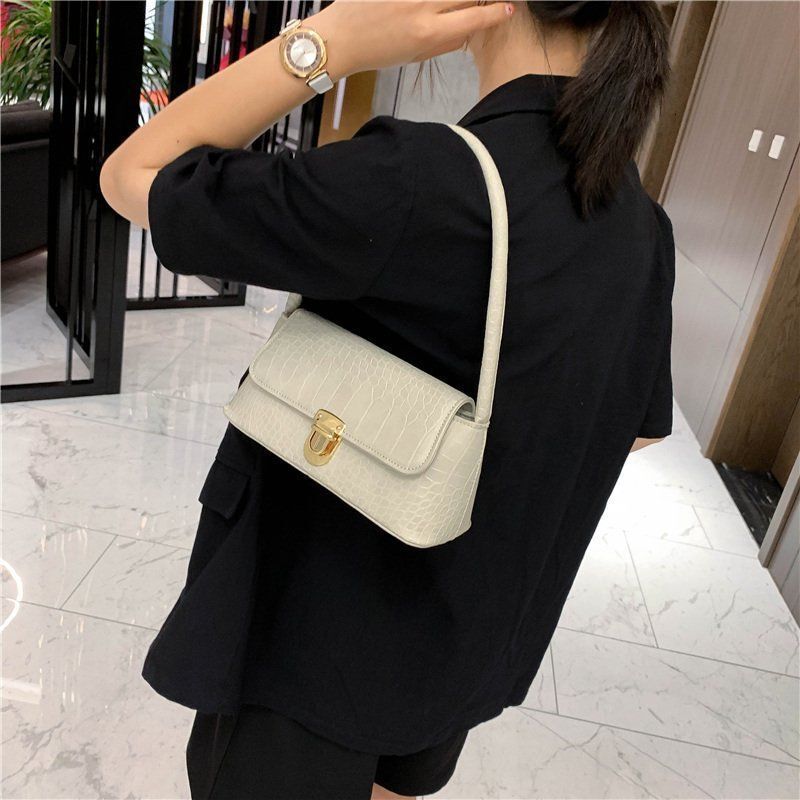 French Niche For Women New Trendy Single Shoulder Korean Version Versatile Stone Pattern Fashion Underarm Bag Underarm Bag Vintage Fashion - view 6