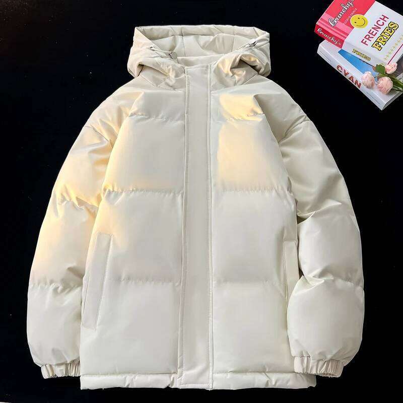 Men's Winter Outdoor Mountaineering and Camping Thick Warm Cotton Jacket Comfortable Versatile Cold Proof Breathable Hooded Coat W260626 - view 5