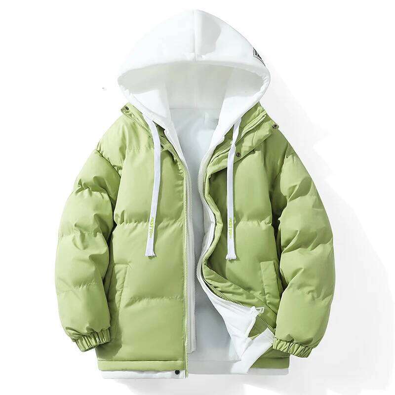 Men's Outdoor Hiking Camping Windproof Cold Proof Warm Thick Cotton Clothing Fashionable Trendy Sports Leisure Hooded Jacket W260626 - view 3