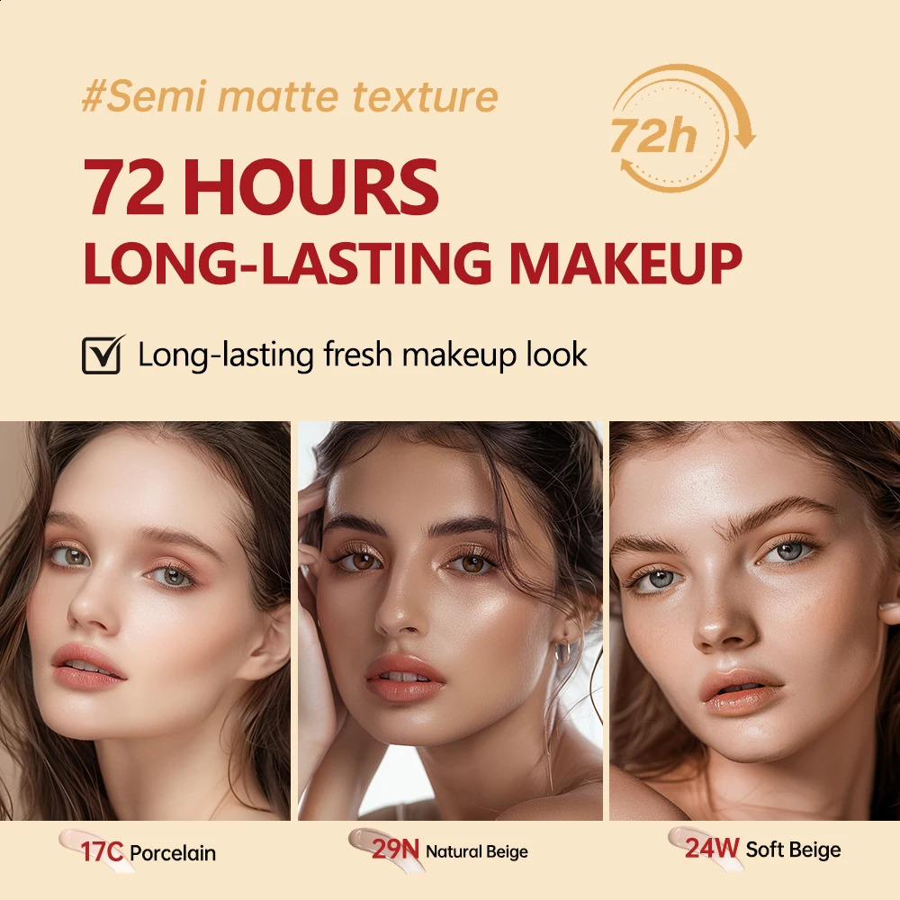 Sunscreen Cushion Foundation Natural Moisturizing Concealer Whitening Oil-control Women Base Long-lasting Makeup Korean Cosmetic 260625 - view 4