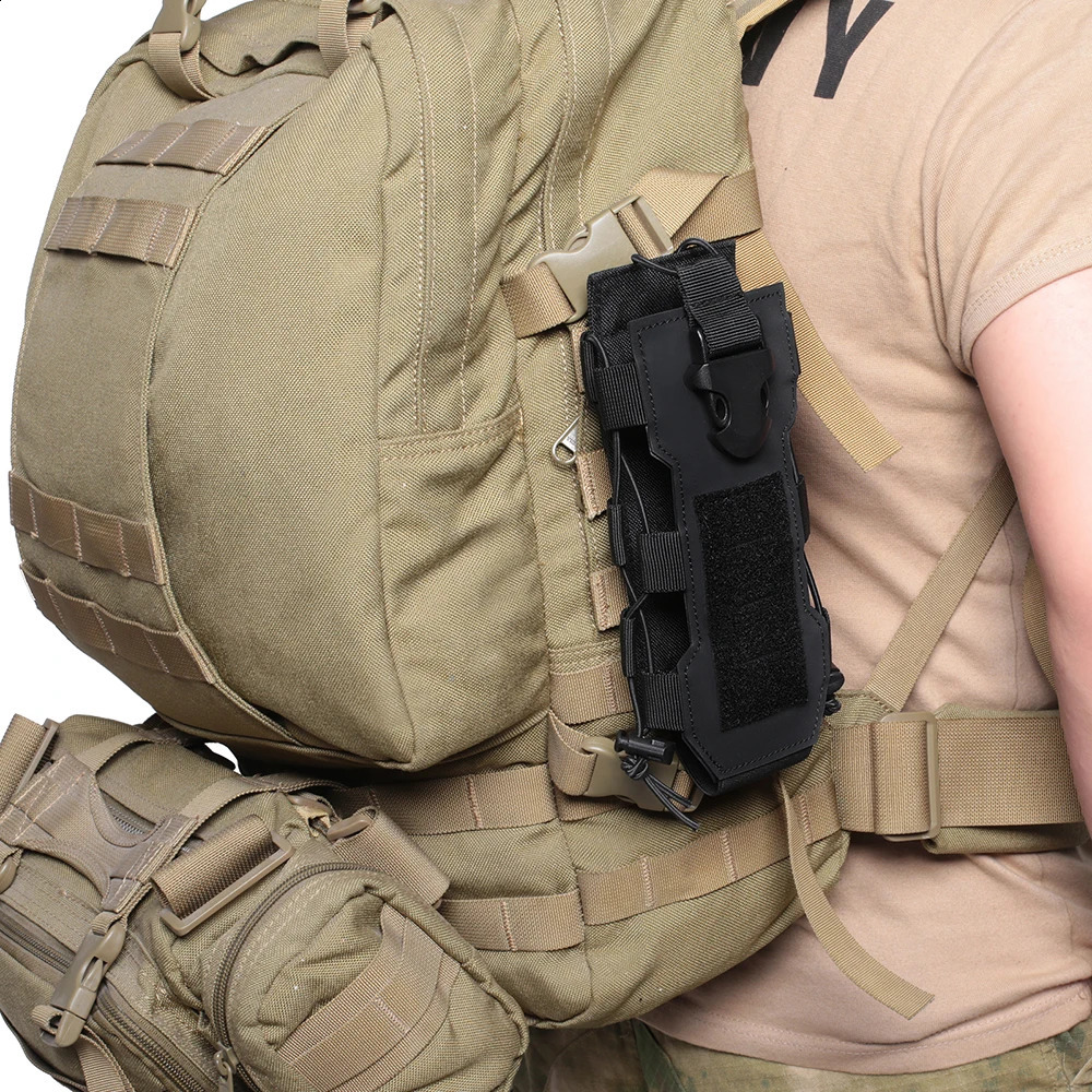 Outdoor Sports Molle Water Bottle Pouch Radio Canteen Cover Holster Waist Pack Hunting Hiking Travel Kettle Holder Bags 260626 - view 6