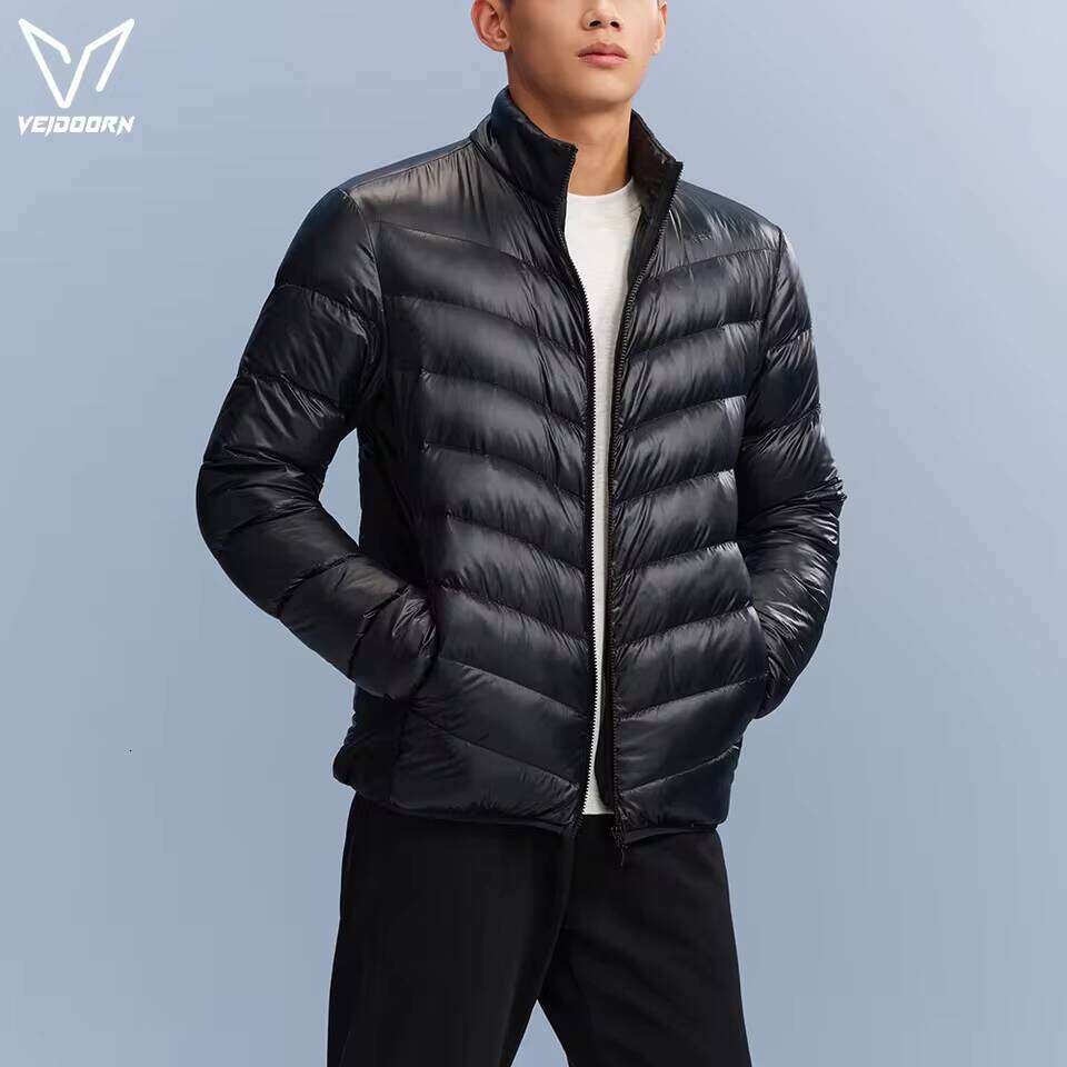 Veidoorn Premium Down for Men Heavy Duty Warm Winter Coat with Real Duck Feather Waterproof Windproof Outdoor Ski Jacket W260626 - view 5