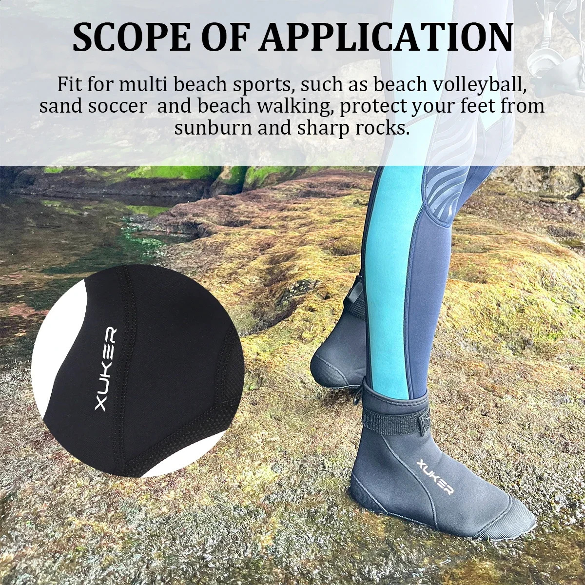 Mens Womens 3mm Neoprene Socks Beach Volleyball Sand Soccer Diving Swimming Surfing Snorkeling Fishing Kayaking Water Booties 260626 - view 6