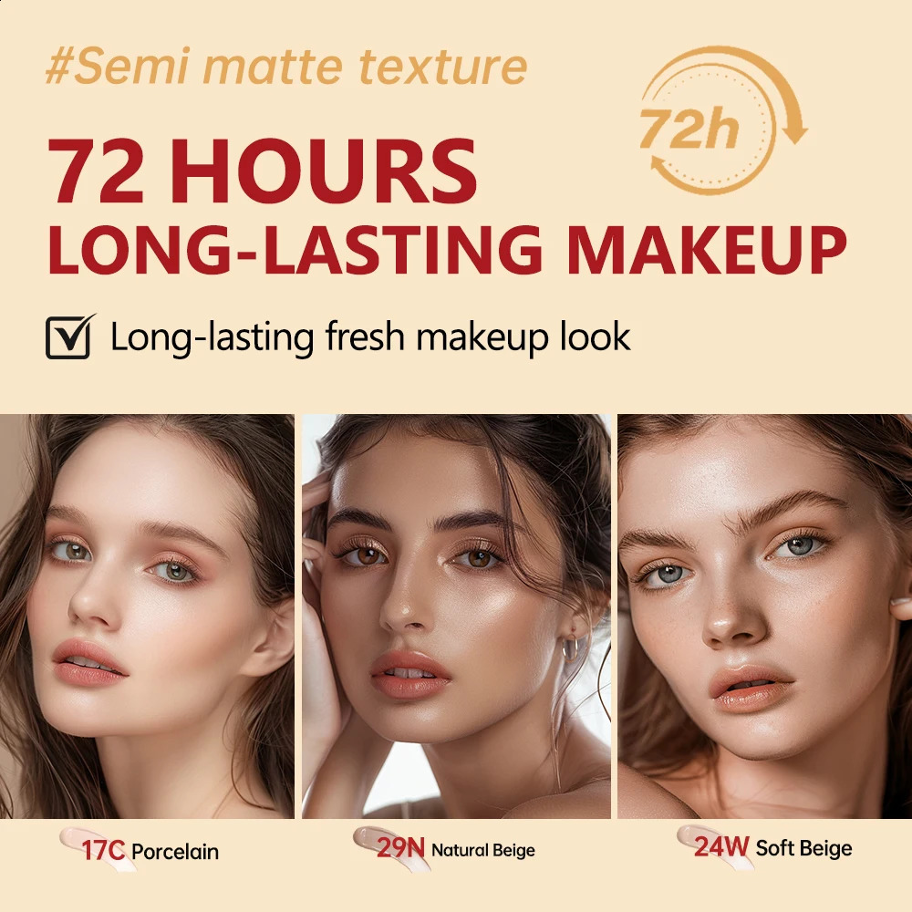 Sunscreen Cushion Foundation Fit Cushion Foundation Full Coverage Waterproof Long-lasting Concealer Long-lasting Korean Makeup 260625 - view 5