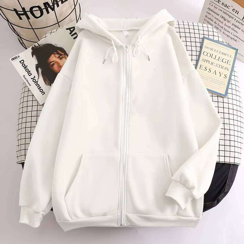 High Street Men's Solid Color Zipper Long Sleeve Loose Jacket Casual Hoodie Sports Shirt Y2K Fashion Outdoor Clothing W260626 - view 3