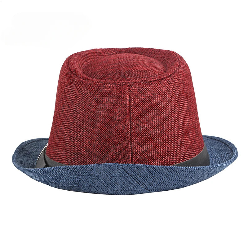 Spring and Summer Patchwork Mens Jazz Hat Unisex Fashionable Fedoras Hat for Women 260626 - view 4