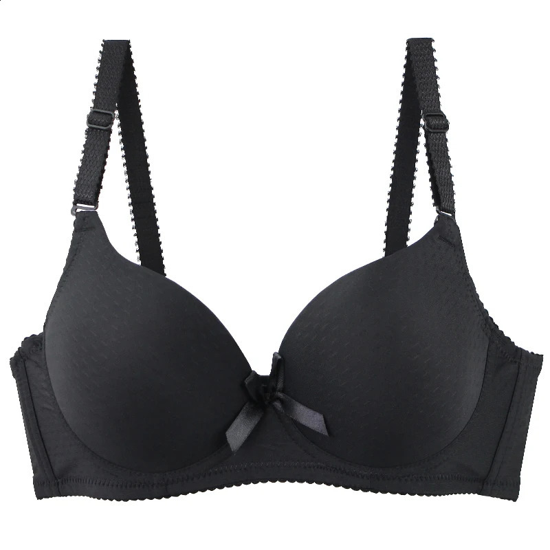 Sexy Bow Sweat Absorption Bras Solid Smooth 3475 3680 3885 4090 4295 44100 ABC Cup Underwear Pus Up Lingerie 260626 - view 5
