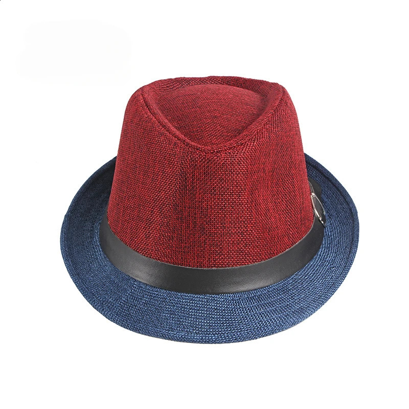 Spring and Summer Patchwork Mens Jazz Hat Unisex Fashionable Fedoras Hat for Women 260626 - view 3