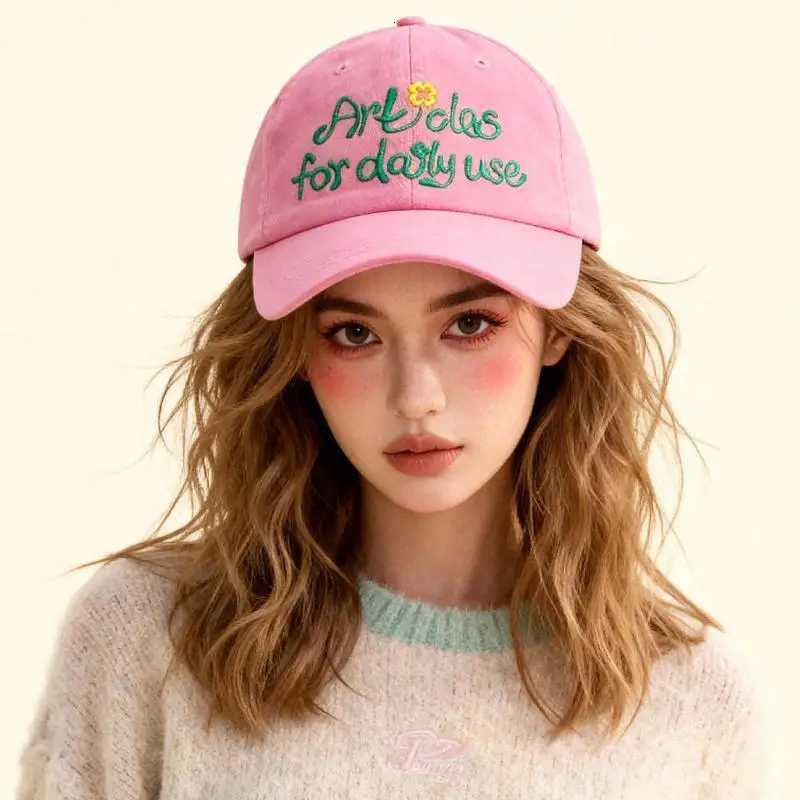 letter embroidered baseball Korean-style for women summer makes the face look smaller versatile M260626 - view 6