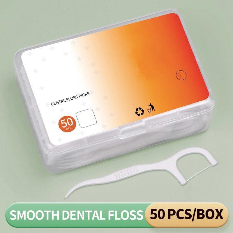 50025050PCS Smooth Floss Rod Cleaning interdental gaps and oral care 260626 - view 4
