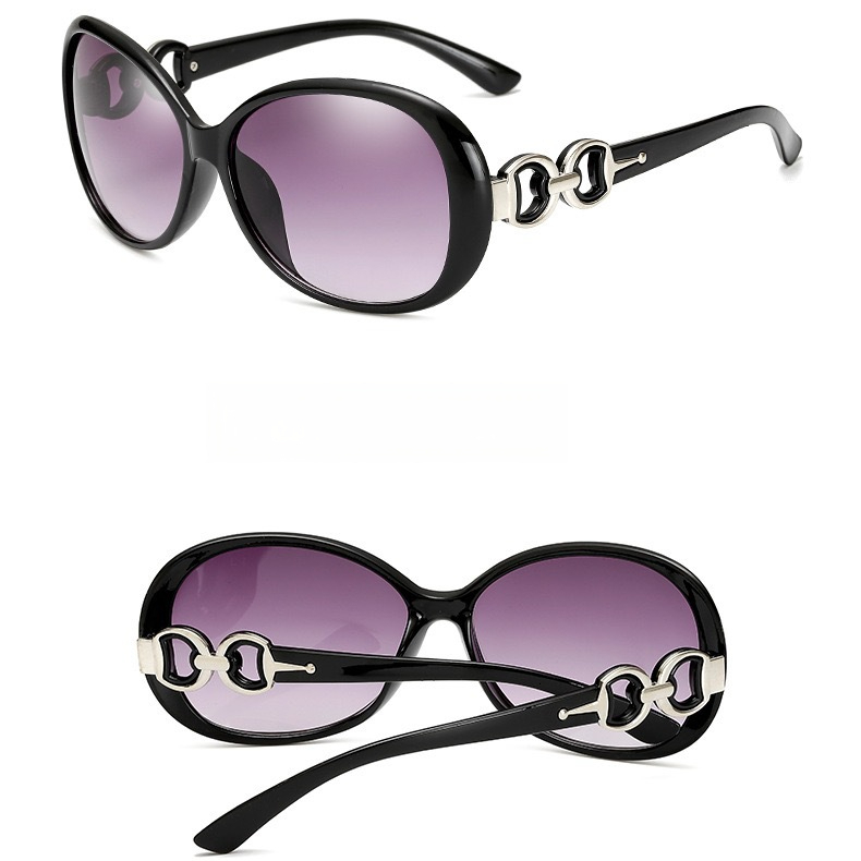 Instagram Sunglasses Female Designer Korean Edition Trendy Street Shot Double Ring Sunglasses Female Temperament Big Face Look Thin UV Protection Driv - view 9
