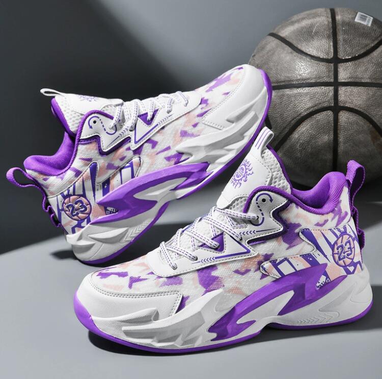 Children's sports basketball shoes men's casual shoes teenagers students adults boys practical concrete training shoes 26-6.9-3 - view 5