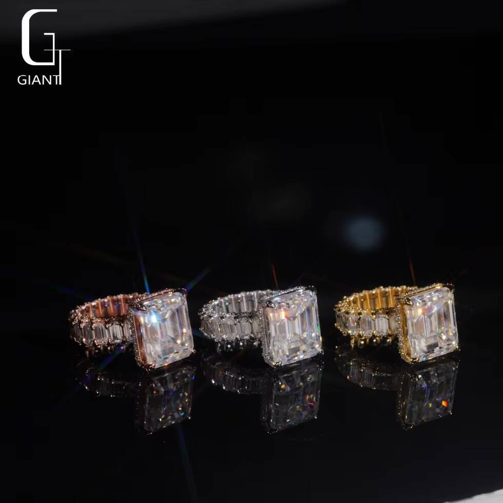 Luxury Iced Out Heart Ring Hip Hop Fine Moissanite Jewelry Past Diamond Tester 925 Sterling Silver Vvs Moissanite Rings Men - view 5