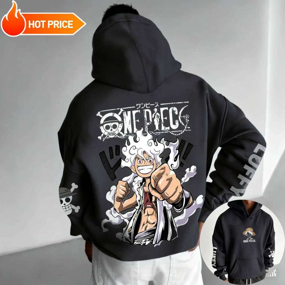 2026 New One Piece Luffy Gear5 Nika Anime Printed Sweatshirt and Women's Men's Tops Sports Y2K Hoodie W260626 - view 6