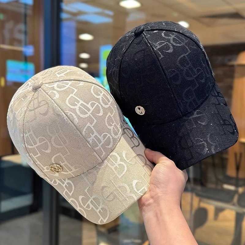 Baseball Womens M Fashion Diamond-Encrusted Metal Letters Spring Summer Casual Sun Protection Shade M260626 - view 1