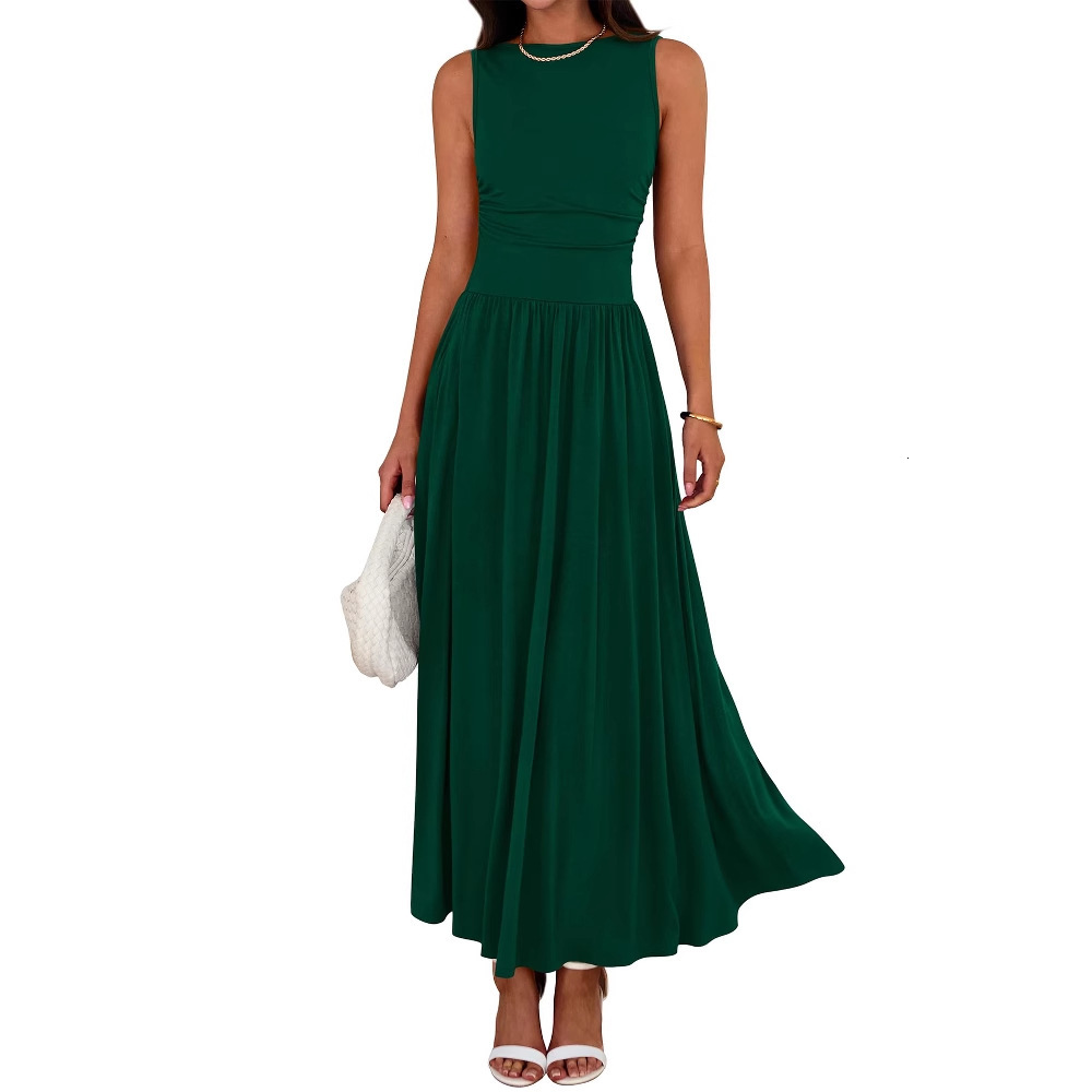 2025 New E-Pleated Pocket Long Dress - view 4