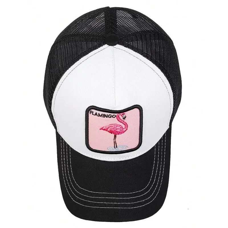 Baseball Unisex Embroidery Flamingo Patch Net Caps Spring Summer Outdoor Adjustable Casual Hats Dad Hat Sunscreen Hat M260626 - view 6