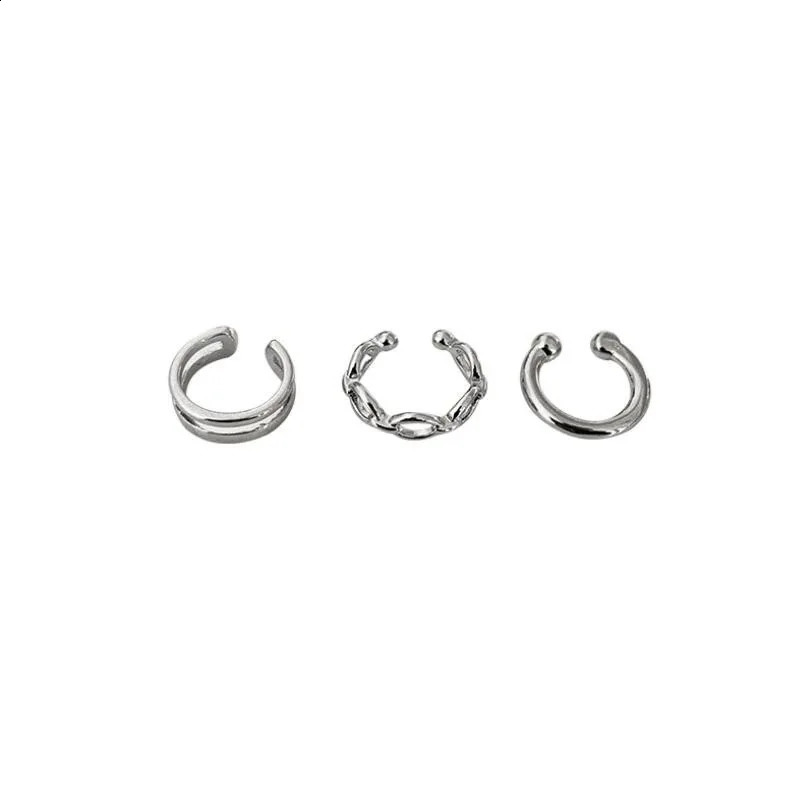 3PcsSet Fashion Simple CShape Ear Cuffs for Women Men No Piercing Cartilage Clip Earring Jewelry Grunge Rock Party Gift 260623 - view 7