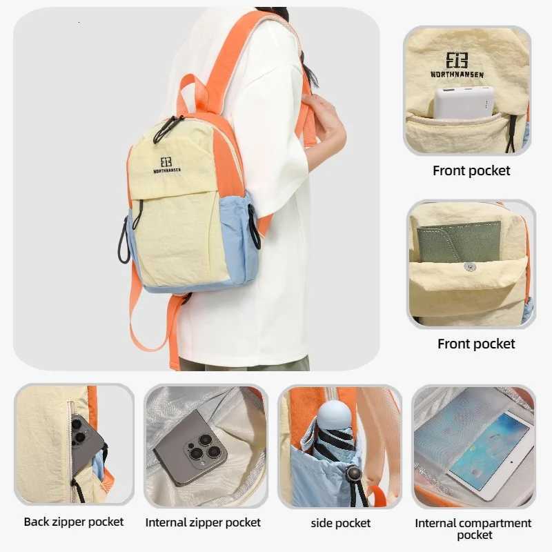 Casual Backpack Womens Mini Fashion Backpacklightweight Commuting Bagcasual University Backpackmulti Pocket Travel Backpack M260626 - view 5