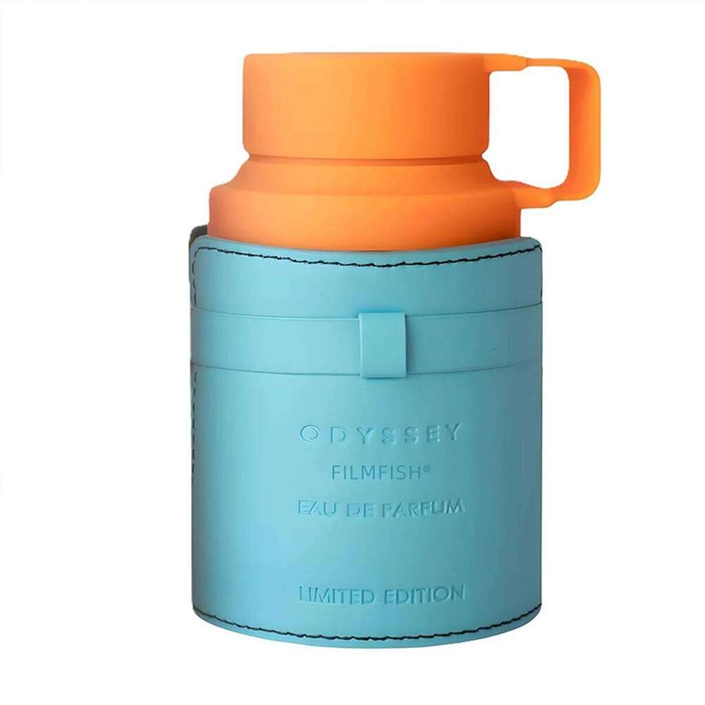 Men's Perfume 100ml Thermos Design - Citrus Aquatic Scent, Long Lasting EDP Spray, Blue & Orange Bottle, Unique Gift for Him 26L0626 - view 7